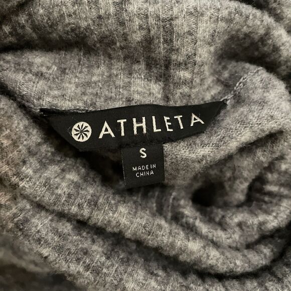 Athleta Transit Colorblock Turtleneck Sweater Womens Size Small Merino Wool - Picture 2 of 9